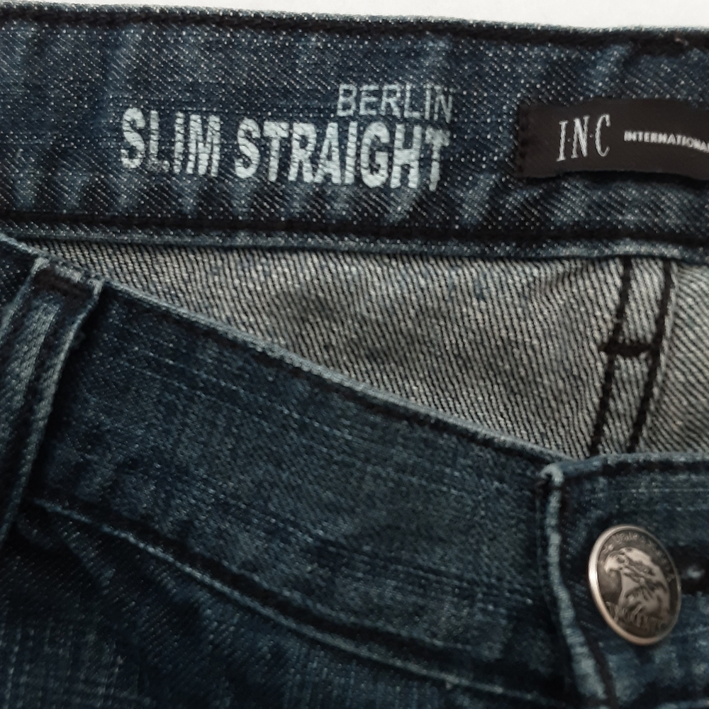INC International Concepts Dark Blue Men's Jeans - Picture 4 of 9